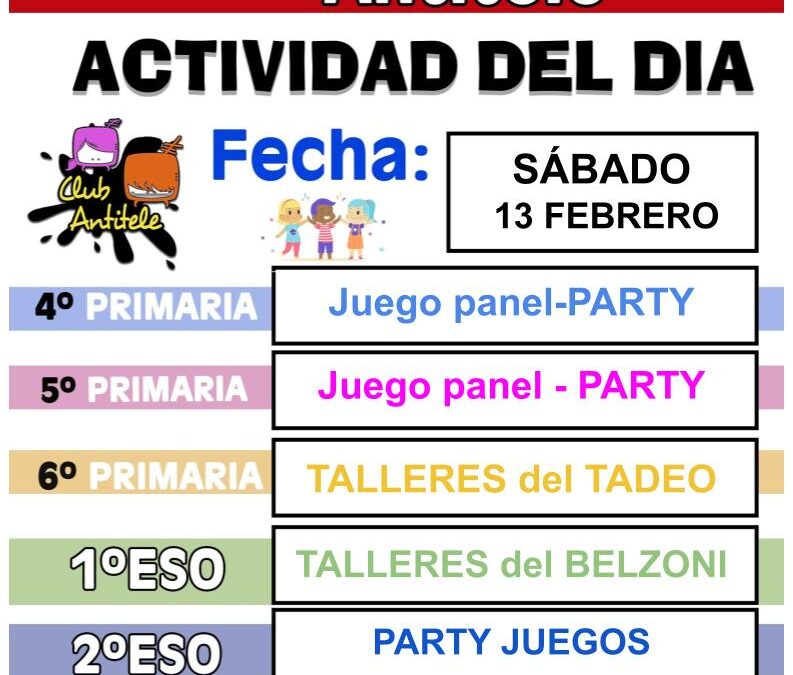 Formulario de Inscripción Sábado 13 de Febrero