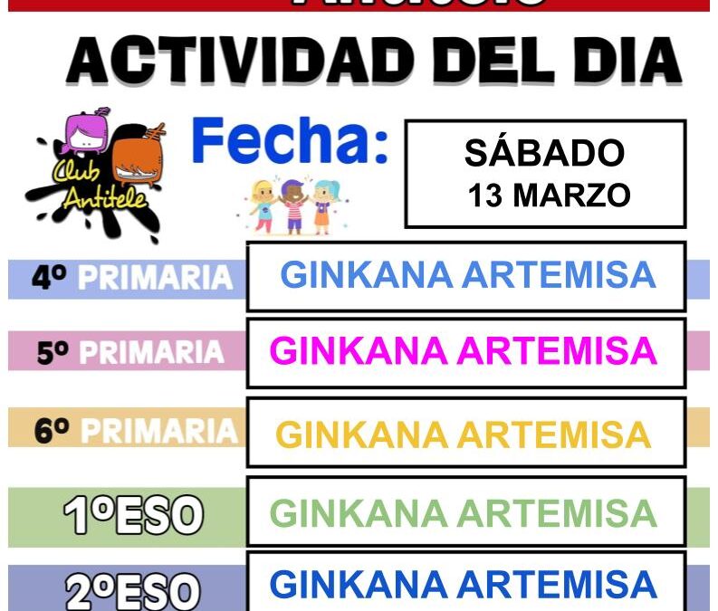 Formulario de Inscripción Actividades – Sábado 13 de marzo