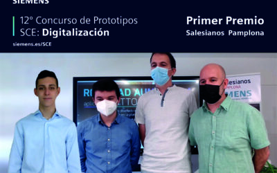 Salesianos Pamplona recibe el PRIMER PREMIO del 12 Concurso de prototipos de Siemens