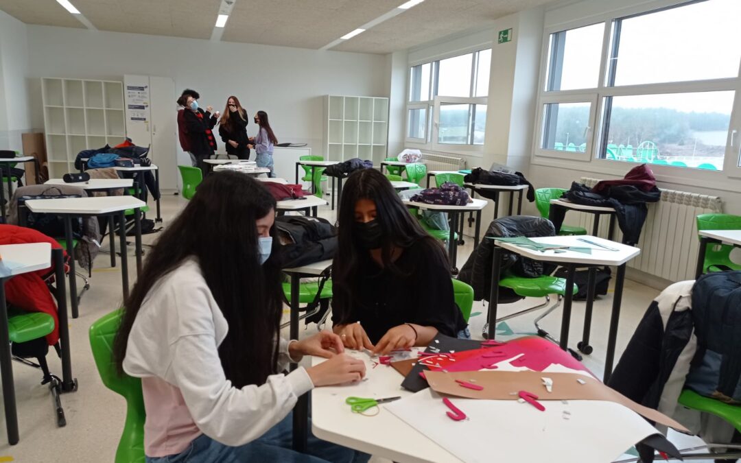 Decoración navideña del pasillo ESO