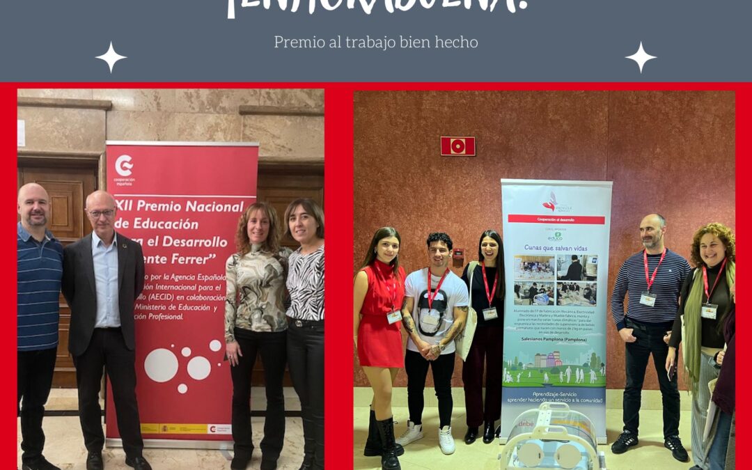 Salesianos Pamplona obtiene 2 premios nacionales con proyectos educativos enmarcados en la Cooperación al Desarrollo