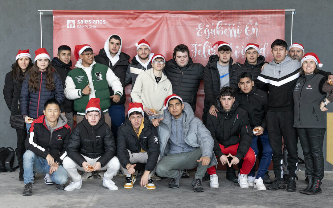 Celebración de último día de curso antes de Navidad