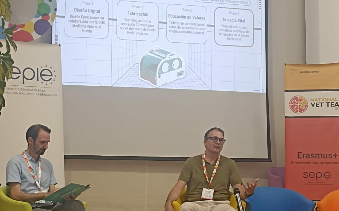 Salesianos Pamplona comparte sus proyectos Erasmus+ de digitalización en las Jornadas Nacionales del National VET Team en Málaga